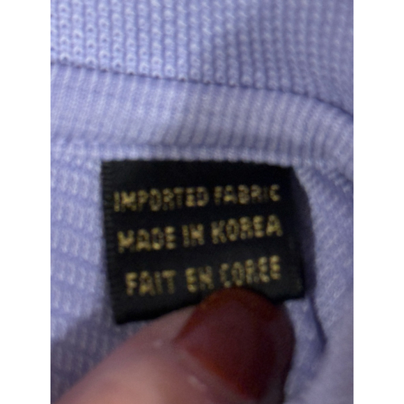Vtg Y2K Bugatchi Men’s Uomo Polo Shirt Modal Rayon Blend Texture Sz M Lilac - Picture 4 of 7